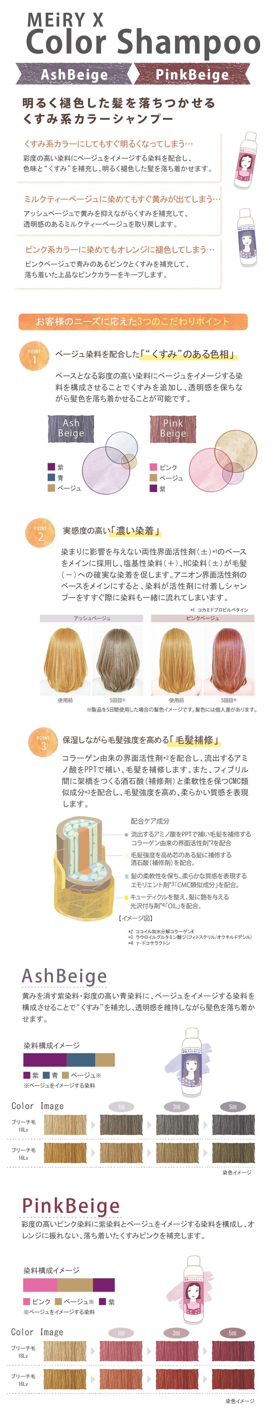 メイリー クロス カラーシャンプー - 製品情報 - リアル化学